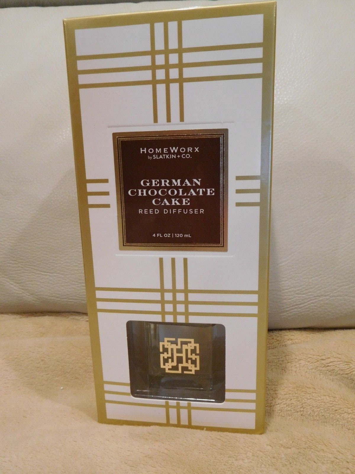 HomeWorx GERMAN CHOCOLATE CAKE Reed Diffuser 4 oz NEW gallery