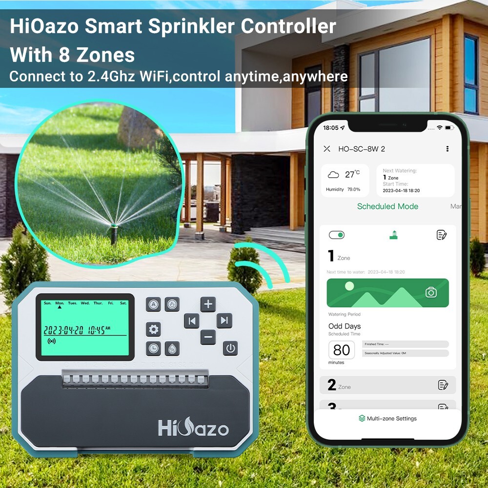Smart Sprinkler Controller 8 Zones Sprinkler Timer APP Control Irrigation System gallery