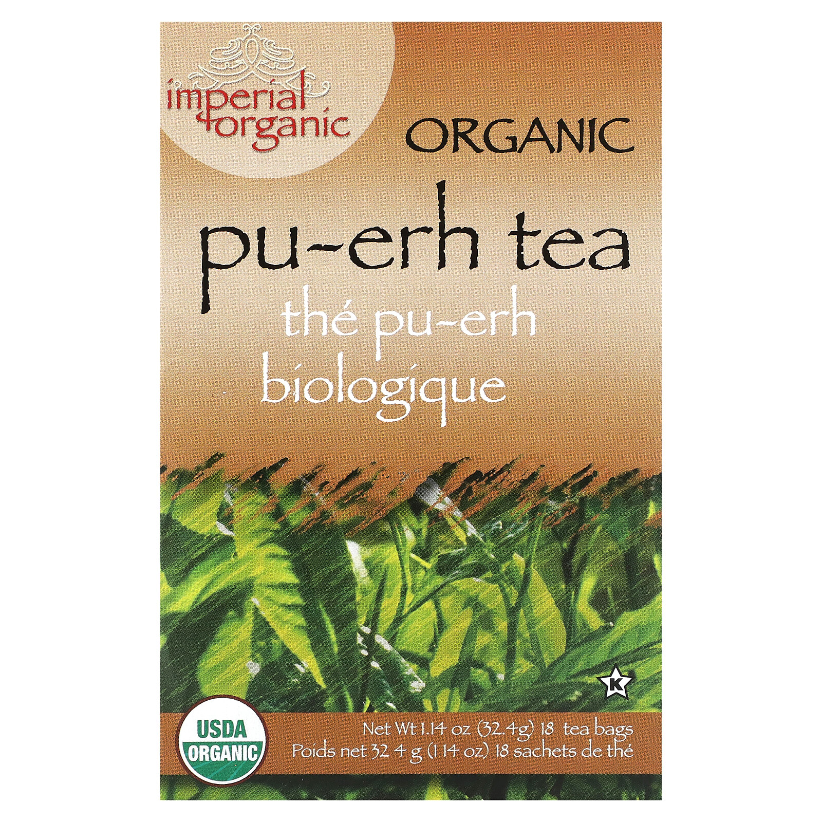 Imperial Organic, Pu-erh Tea, 18 Tea Bags, 1.14 oz (32.4 g) gallery