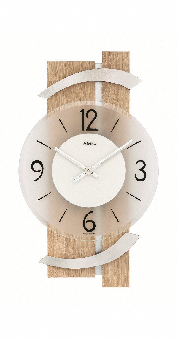 Modern Wall Clock with Quartz Movement by AMS gallery