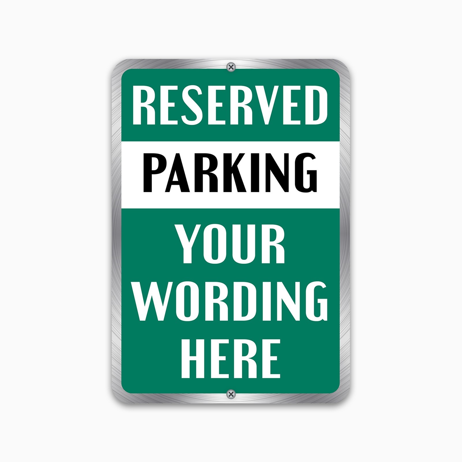 Customized With Your Parking Text New Personalized Aluminum Metal Sign 8 x 12" gallery