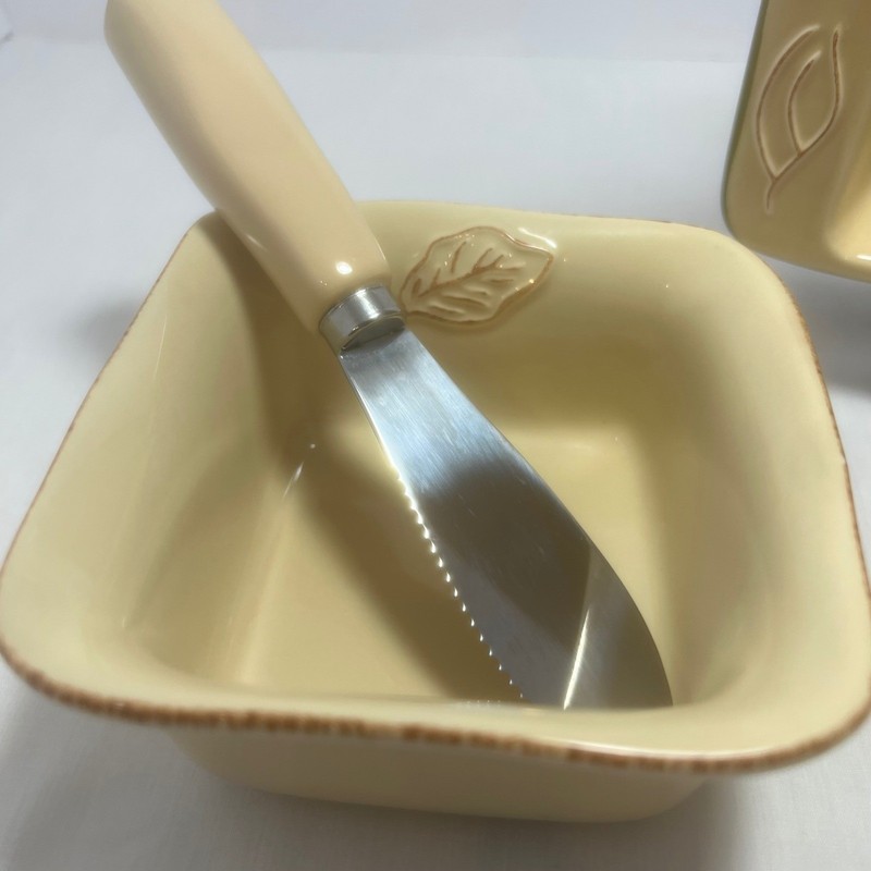 Tastefully Simple Host Collection Bakeware Serving Set Yellow Stoneware Dish gallery