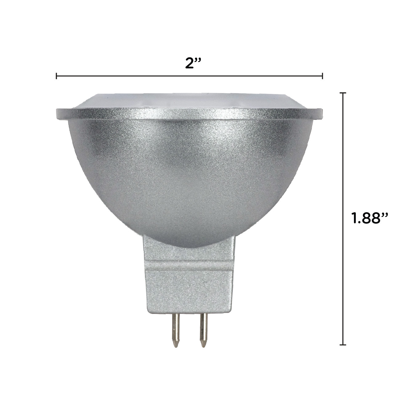 Satco S8639 LED Mini Reflector Bulb 8W =75W MR16 15 Degree 12V 5000K 2-Pin GU5.3 gallery
