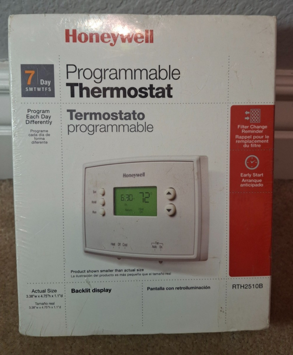 Honeywell Digital 7 Day Programmable Thermostat RTH2510B, NEW gallery