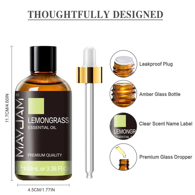Essential Oil 100Ml for Humidifier Diffuser Vanilla Lavender Bergamot gallery