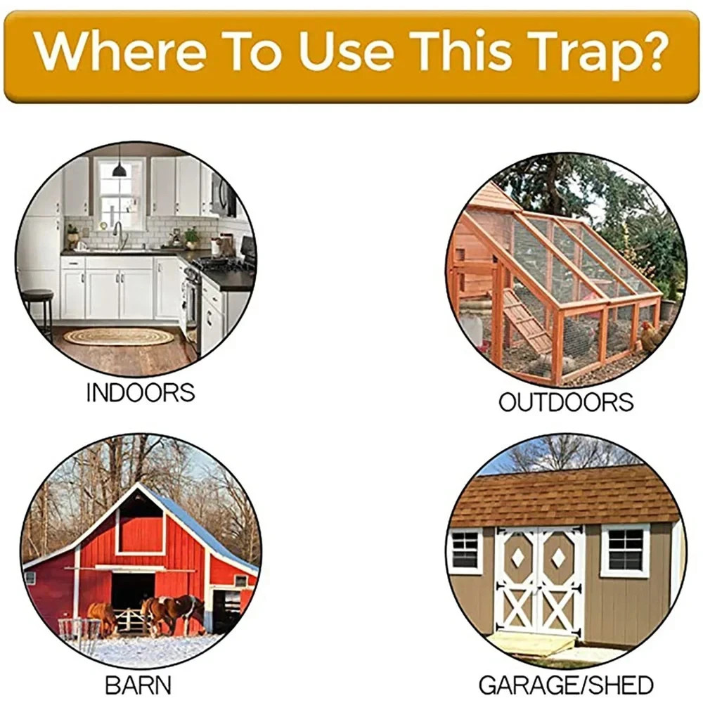 Mouse Rat Trap Flip & Slide Mouse Trap Bucket Catcher Mousetrap Slide Bucket Lid gallery