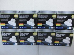 Commercial Electric 4 in. Adjustable LED Recessed Light Trim w/ Night Light 8PK