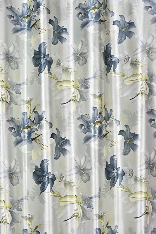 New 2 Piece Eyelet Polyester Door Curtain Set - 7 feet gallery