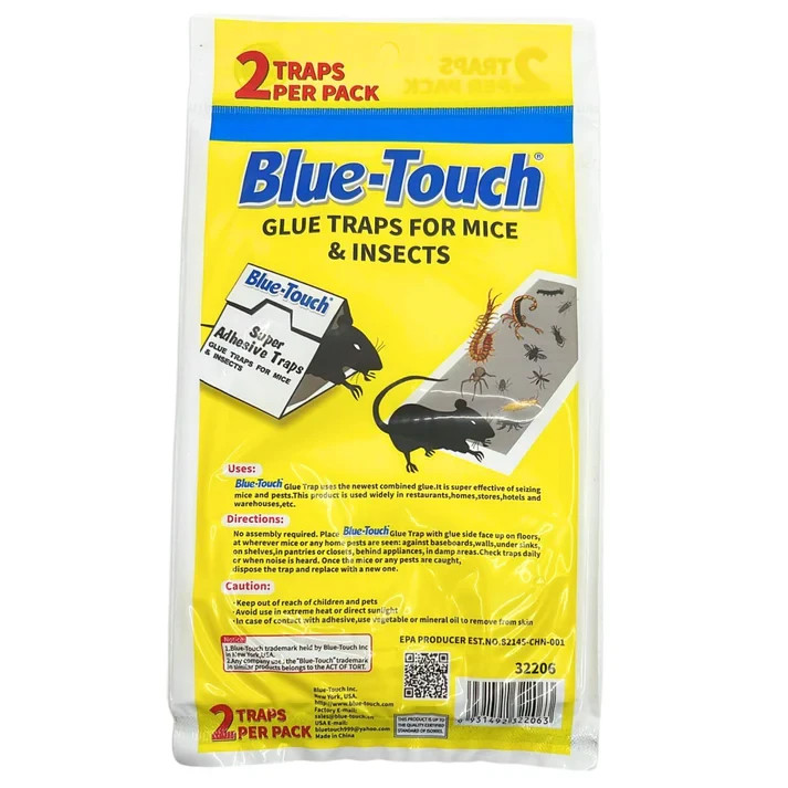 Blue-Touch Strong Rats Glue Traps for Mouse, Mice & Snakes Crawling Pests [BULK] gallery