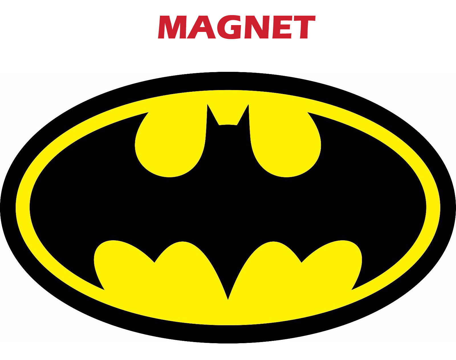 MAGNET BATMAN LOGO Decal Diecut Vinyl Comic Dark Knight Colored Car Track Fridge gallery