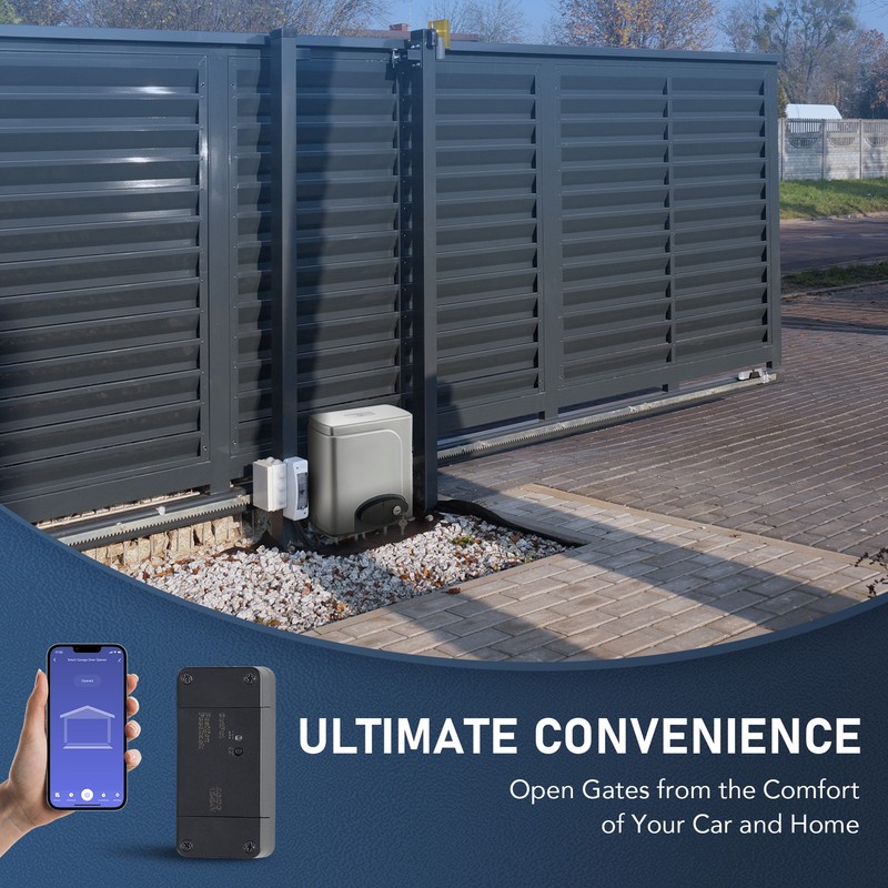 CO-Z 3300lbs APP Control Automatic Sliding Gate Opener Door Operator w 2 Remotes gallery
