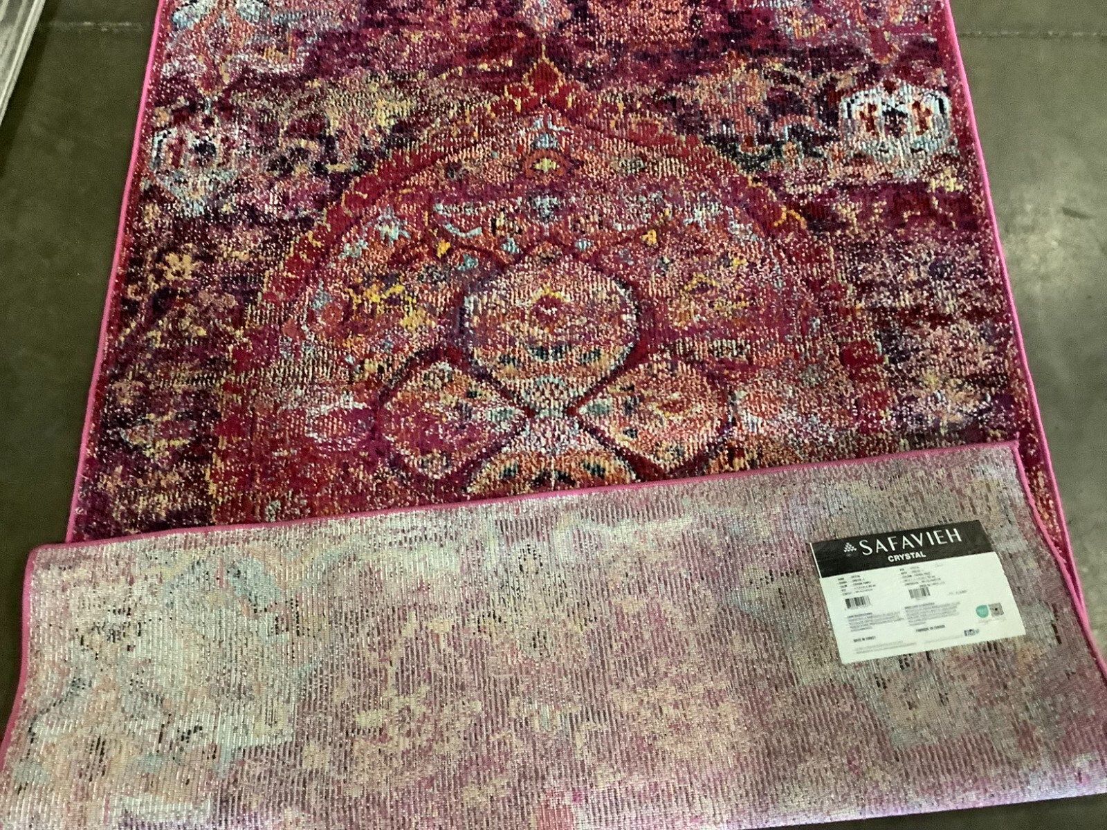 FUCHSIA / PURPLE 4'-0" x 6'-0" Back Stain Rug Reduced Price 1172674461 CRS512S-4 gallery
