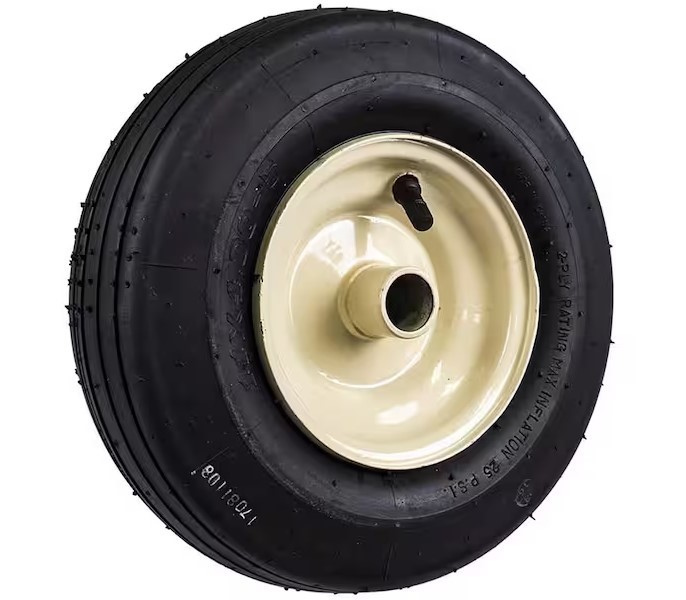 Cub Cadet Front Wheel Original Equipment 11 in. Assembly Ribbed Tread Beige Rim gallery