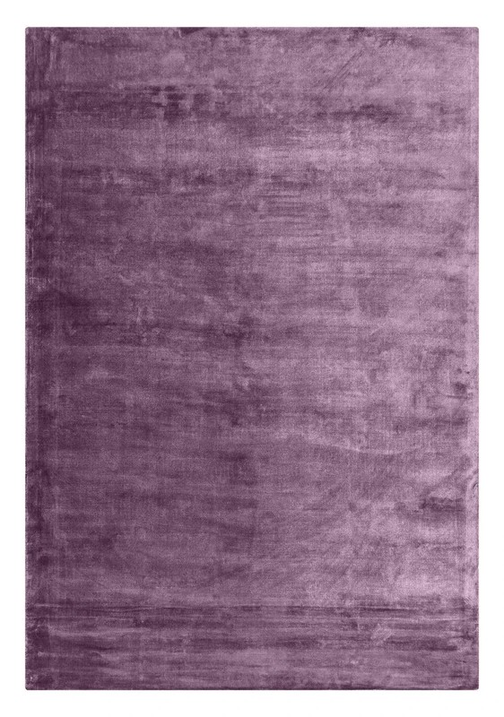 Purple Viscose Silk Rug, Solid Plum Area Rug, Soft Handmade Living Room Carpet, gallery
