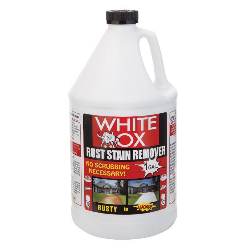 White Ox No Scent Rust Stain Remover 1 gal Liquid (Pack of 4) gallery