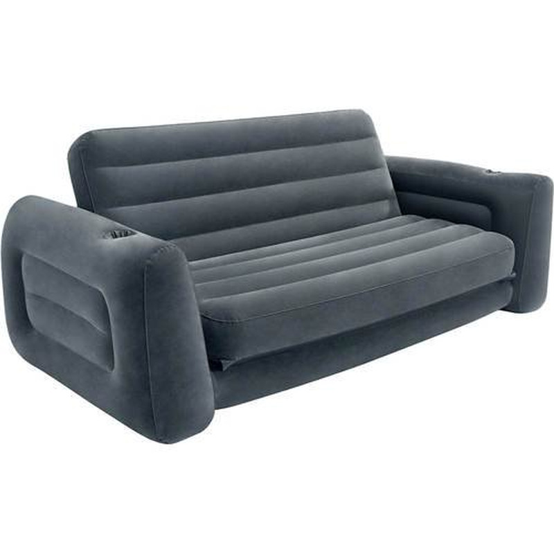 Inflatable Couch Blow Up Sofa Camping Chair Lounge Easy Pull Out Bed Queen Size gallery
