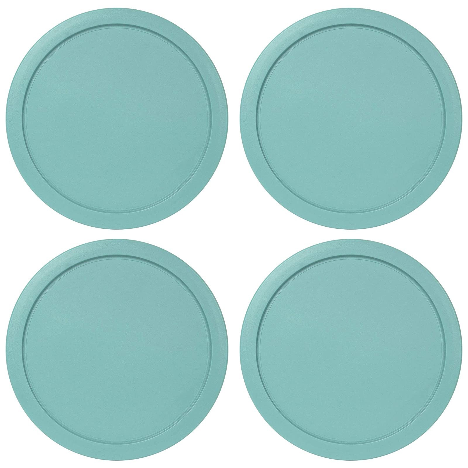Replacement Lid for Pyrex 1-CUP Storage Cover 4" Bowl 7202-PC Turquoise (4 pcs) gallery