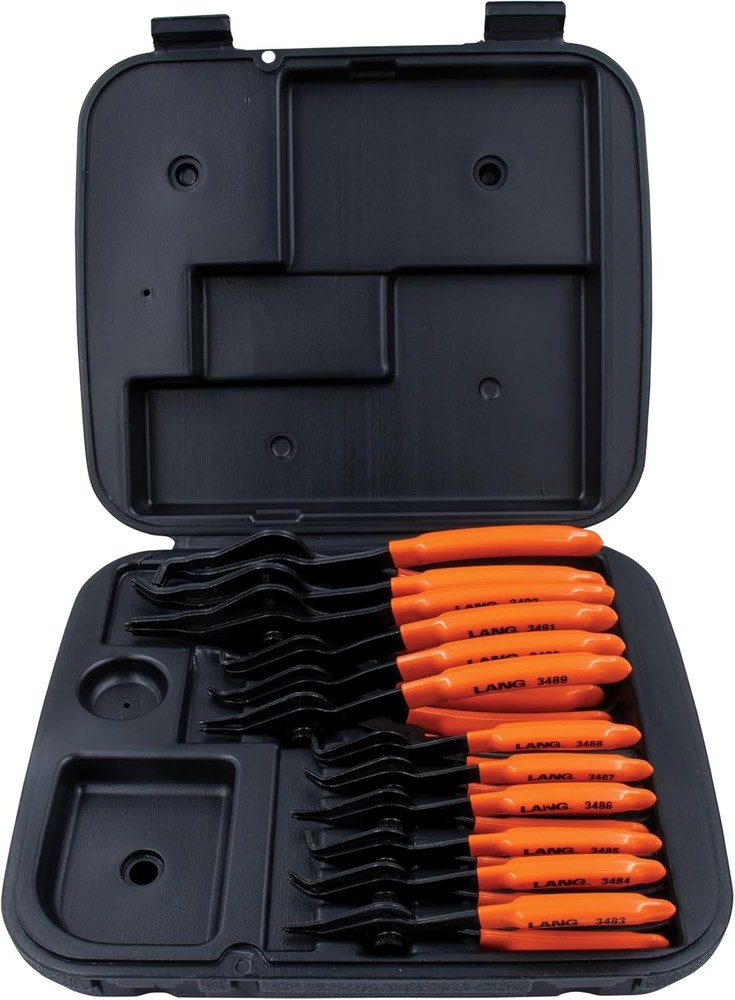 Lang Tools (3495) Fixed Tip Combination Internal/External Snap Ring Pliers Set