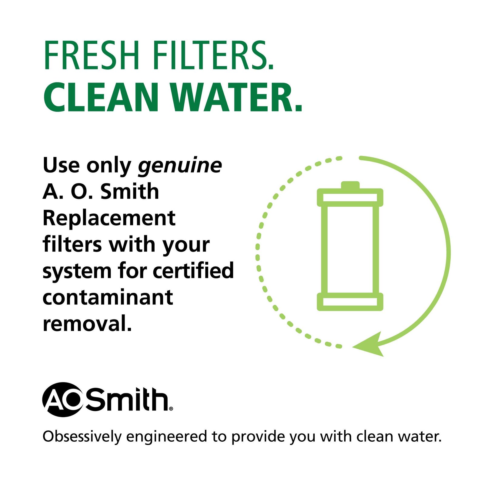 AO Smith Advanced Direct Connect Under Sink Replacement Filter for AO-MF-ADV ... gallery