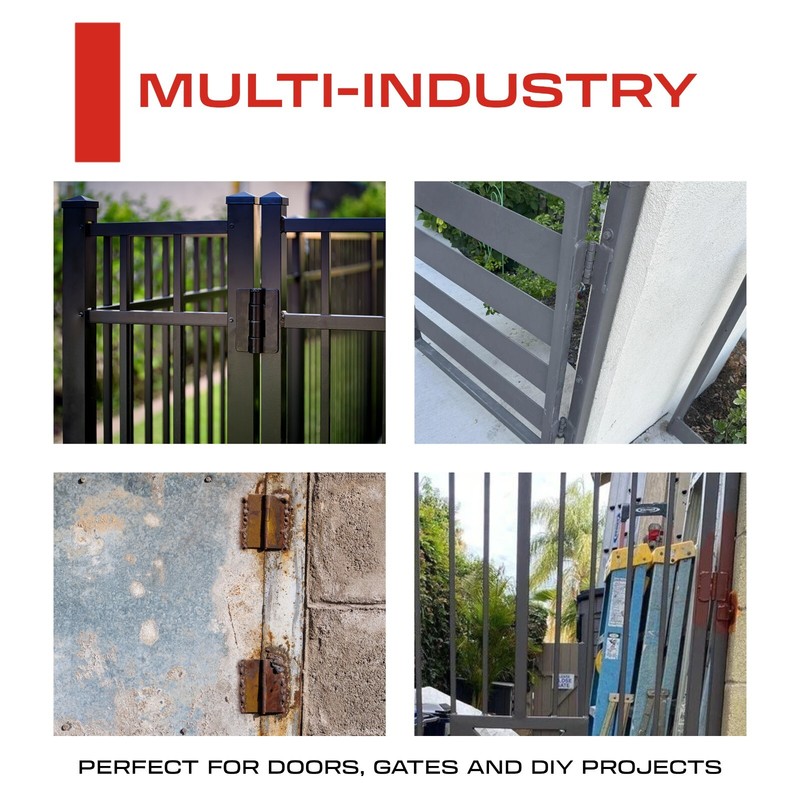 3" Heavy Duty Weldable Hinges, Book Hinge, Weld On Hinges, Steel Butt Hinge gallery