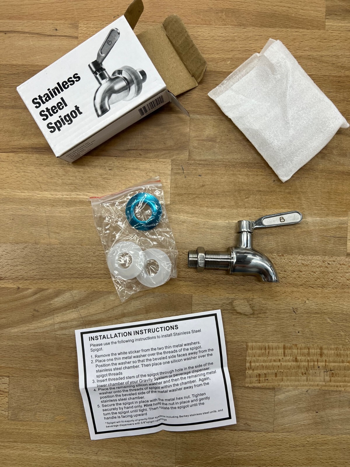 Berkey Stainless Steel Spigot- Fits all Berkey Stainless Steel Systems gallery