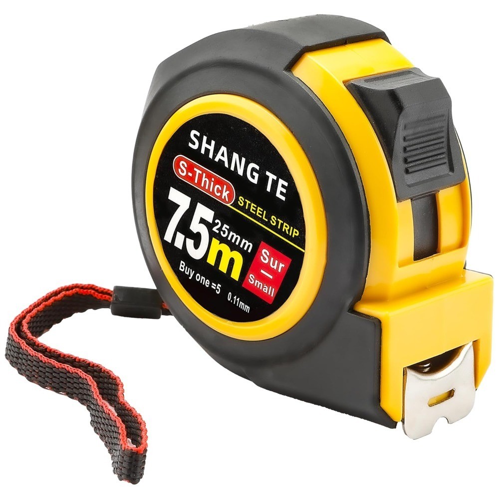 25 ft Self-Locking Steel Tape Measure Retractable, Dual Imperial and Metric Auto gallery