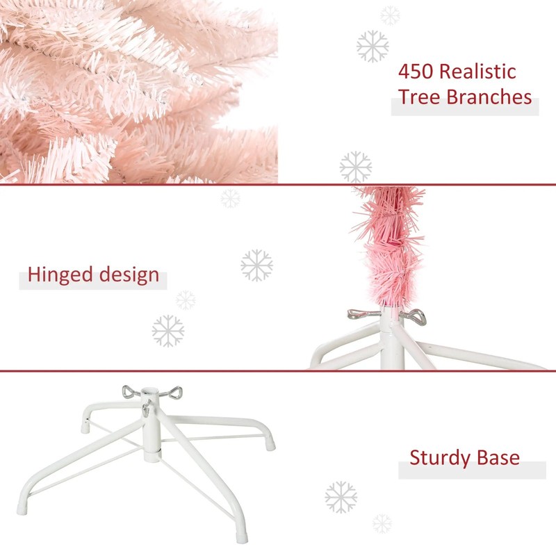 ❄️FREE SHIPPING!❄️Christmas Tree, Full Body 5 Ft Hinged, Unlit, 450 Branch Tips! gallery