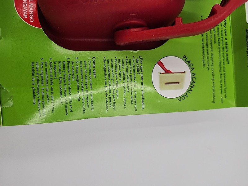 SHUR-LINE 2007090 Staining Pad, Plastic, 7-5/8 in.L, Red gallery