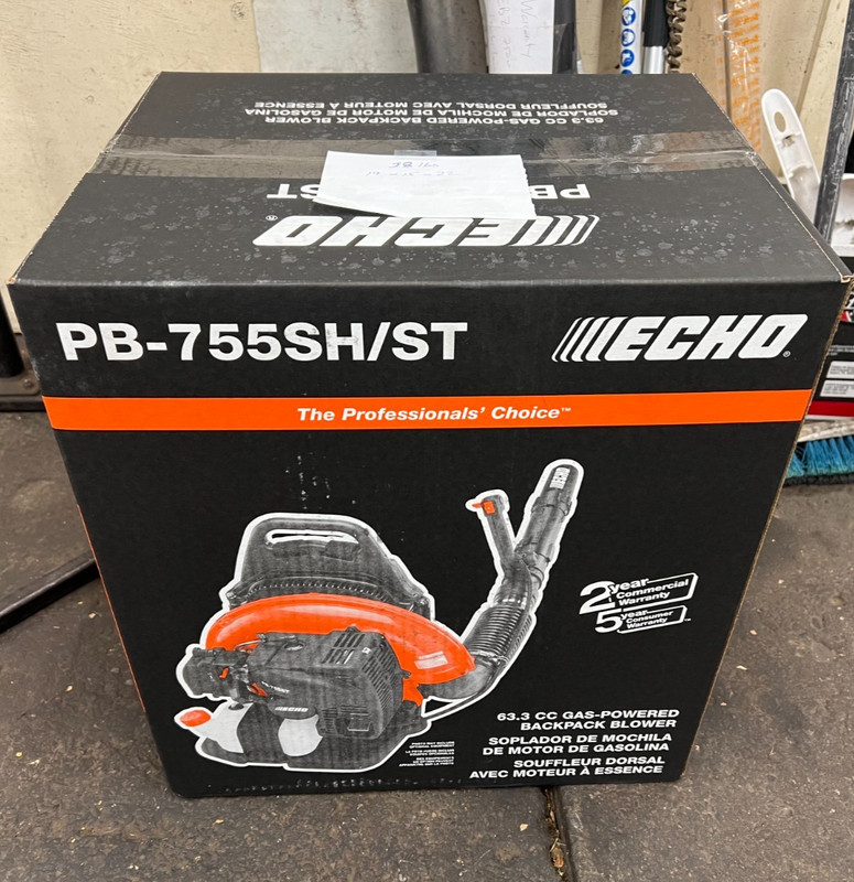 Echo PB-755ST Backpack Blower BIG 63CC w/ RH Mounted Throttle NEW FREE-SHIP gallery