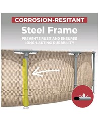 Replacement Vertical Pole Leg for Bestway Steel Pro Max Pool 2022-26 14ft x 33″