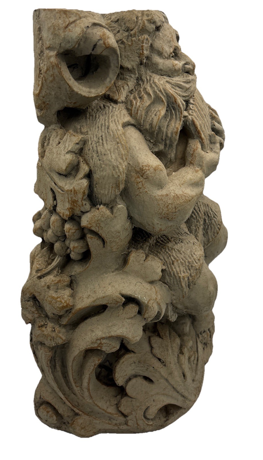 Titan Playing Flute Gargoyle Garden Statue 15" Pan Old Man Fiberglass Resin gallery