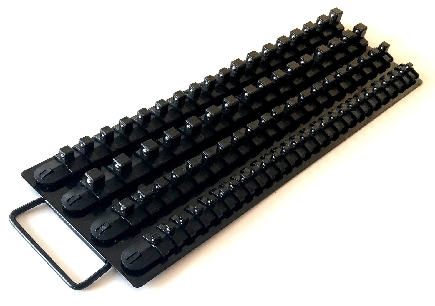 80pc GOLIATH INDUSTRIAL SOCKET STORAGE TRAY RAIL RACK HOLDER 1/4 3/8 1/2 LSTBL gallery