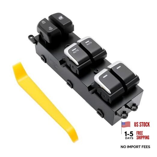 Window Door Power Switch w/Electroplating Front/Left Driver Side Compatible gallery