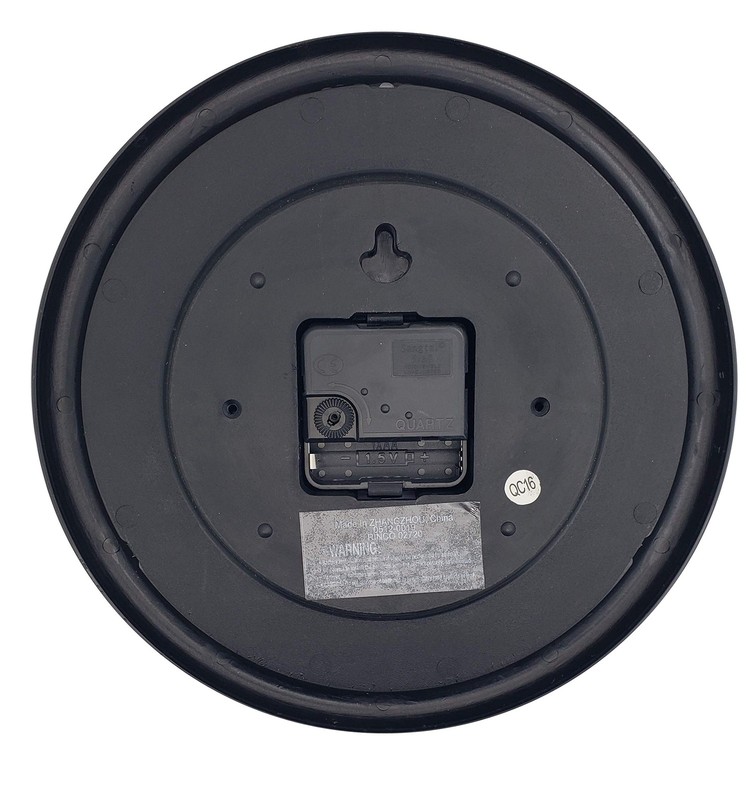 Funny Black Backwards Joke Wall Clock (9") Large Numbers. Runs Counterclockwi... gallery