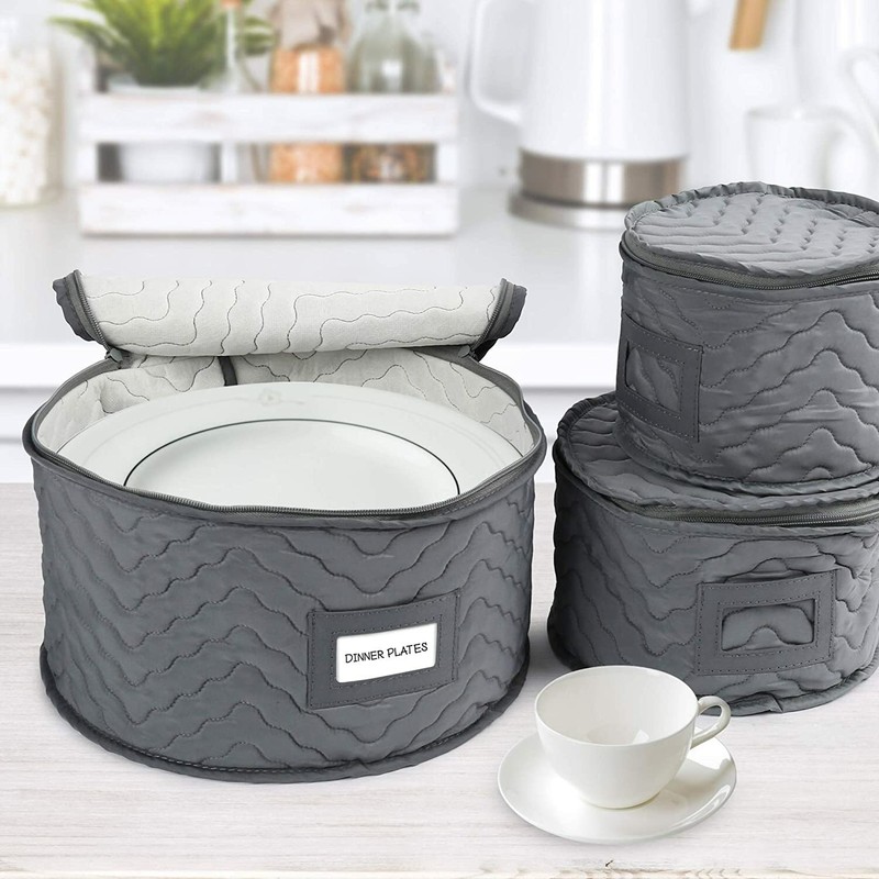 China Storage Containers Plate Cup Flatware Platter Hard Shell Stackable Holders gallery