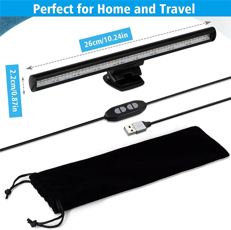Dimmable LED Screen Bar Light USB Computer Monitor Eye-Caring Reading Desk Lamp gallery