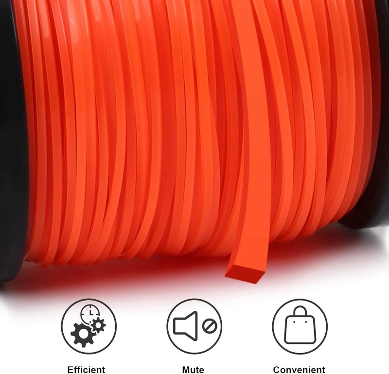 String Trimmer Line Square Orange Heavy Duty Weed Eater String Premium Nylon U gallery