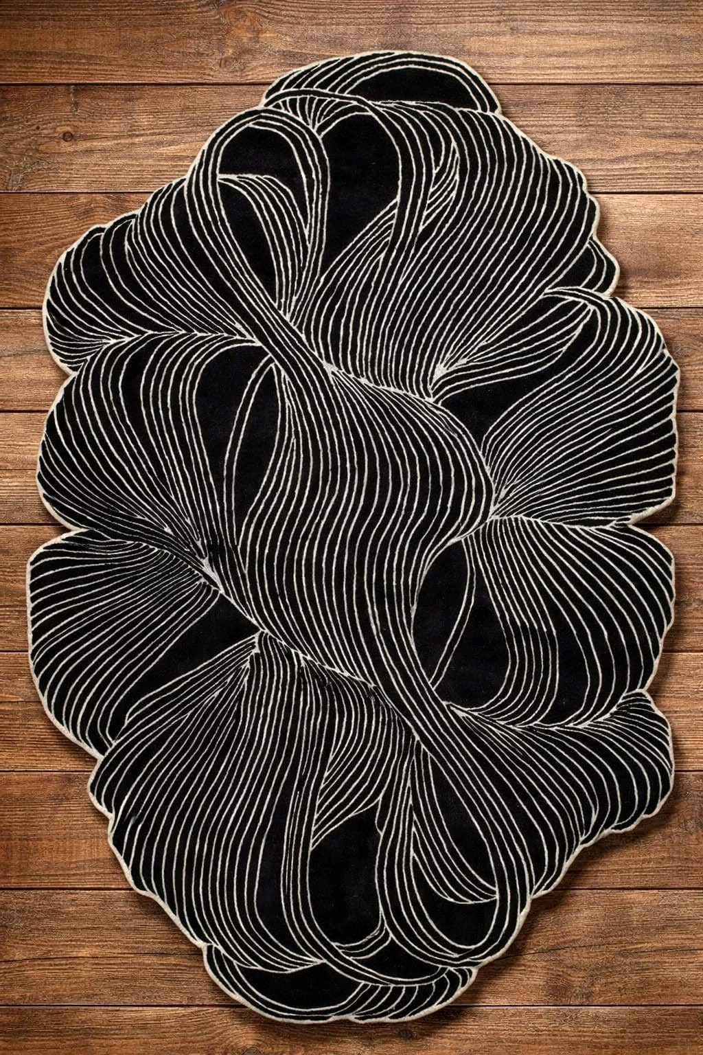 Irregular Shape Handmade Carpet Custome Rug Hand Tufted Area Rug Guest Room 8x10 gallery