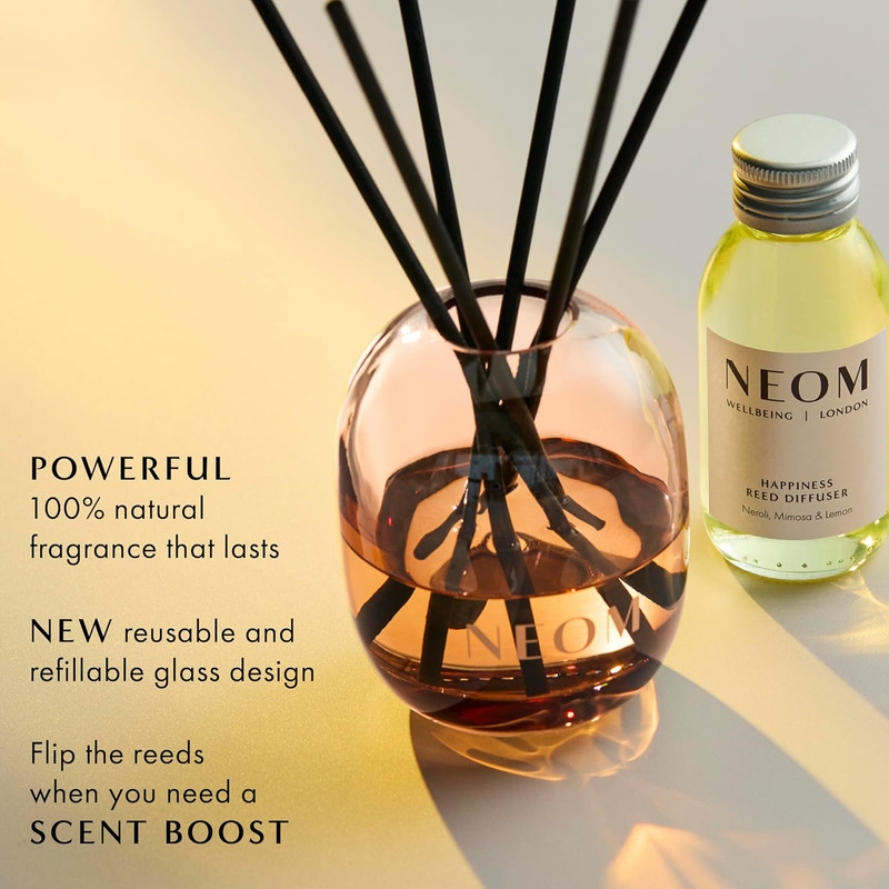 Happiness Reed Diffuser, 100Ml | Neroli, Mimosa & Lemon I Lasts 12 Weeks I Pure gallery