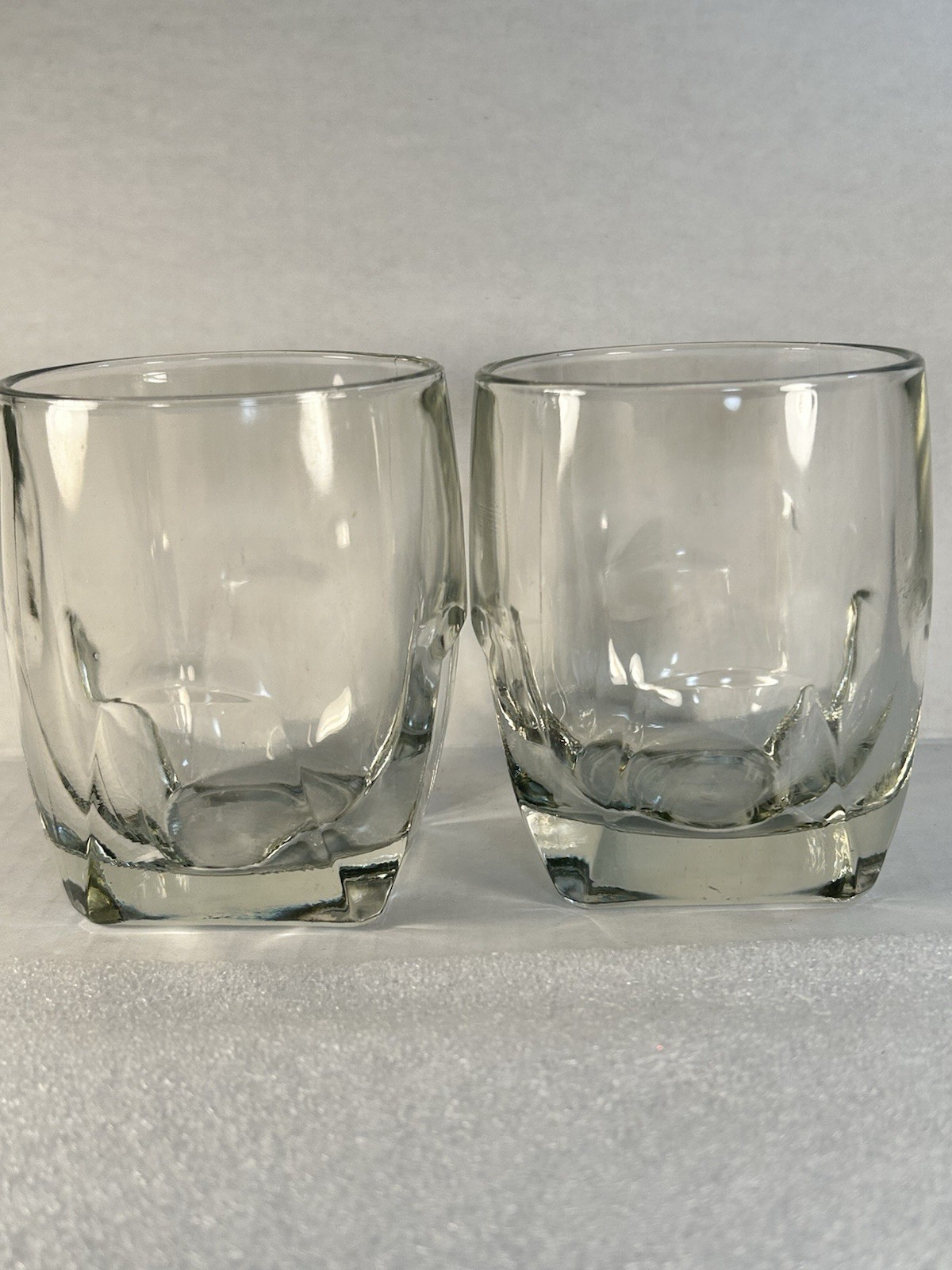 Clear Vintage Whiskey Rocks Libbey Style Double Old Fashion Heavy Glass Barware gallery