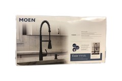 MOEN Essie Single-Handle Pulldown Kitchen Faucet Matte Black 87814BL