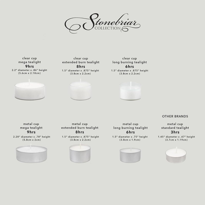 100 Count Unscented Smokeless Burning Tea Light Candles with 6-7 Hour Burn Time gallery