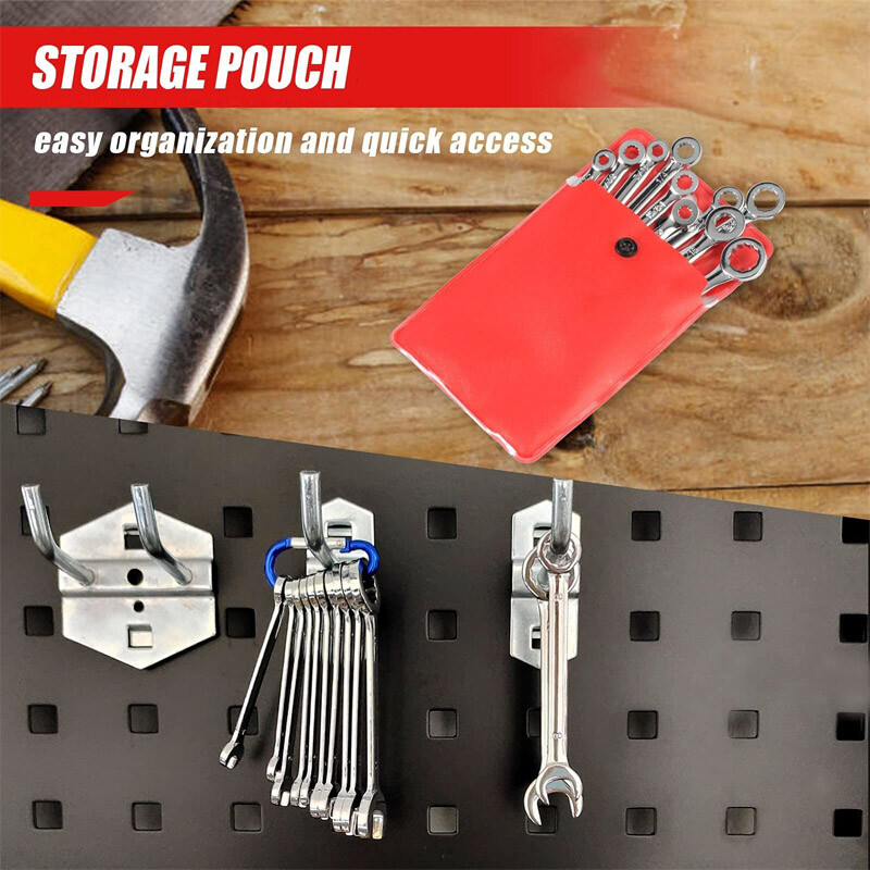 20PCS Small Combination Wrench Set Spanner Open & Box End Tools Metric SAE Mini gallery