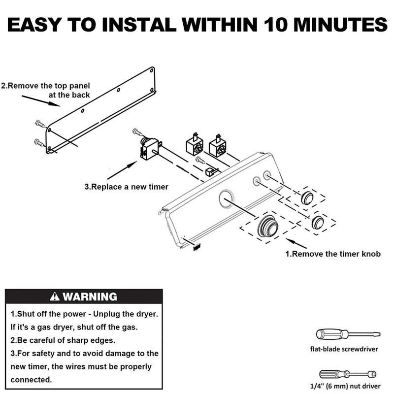 Dryer Timer W10185992 for Whirlpool WED5000DW2 WGD5000DW3 & Maytag MEDC465HW0 gallery