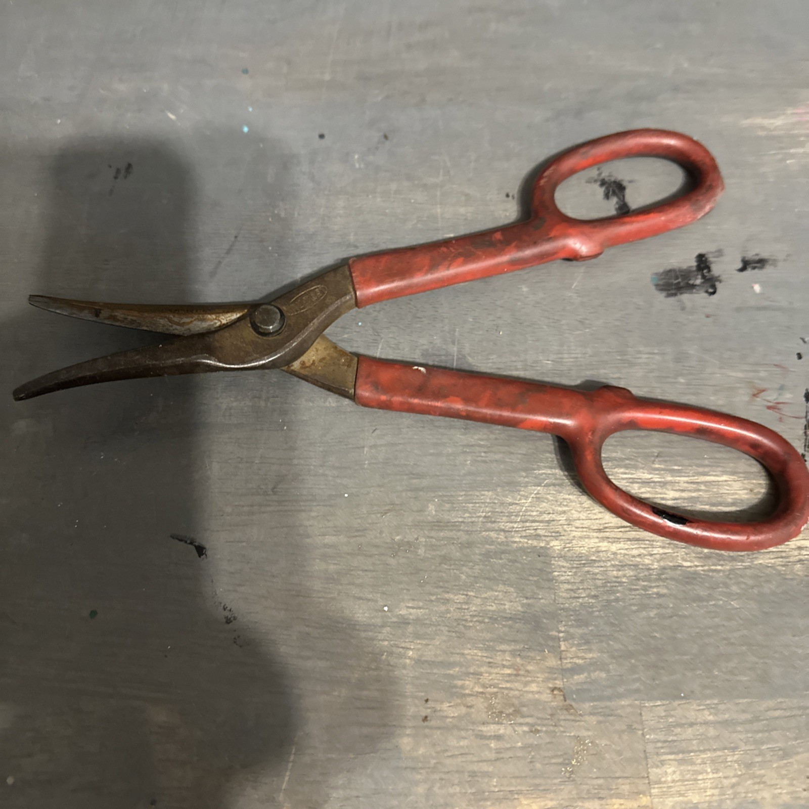 Vintage Tru-Test 10" Shears True Value Hardware Store Old Hand Tool Red Handles gallery