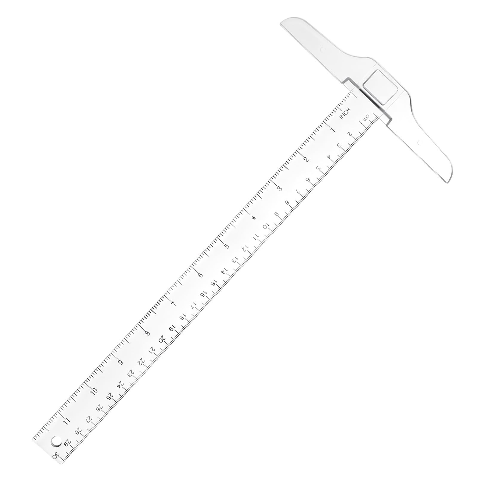 12 Inch/30 cm Plastic T-Square Transparent T-Ruler Drafting T Square Inch Met... gallery