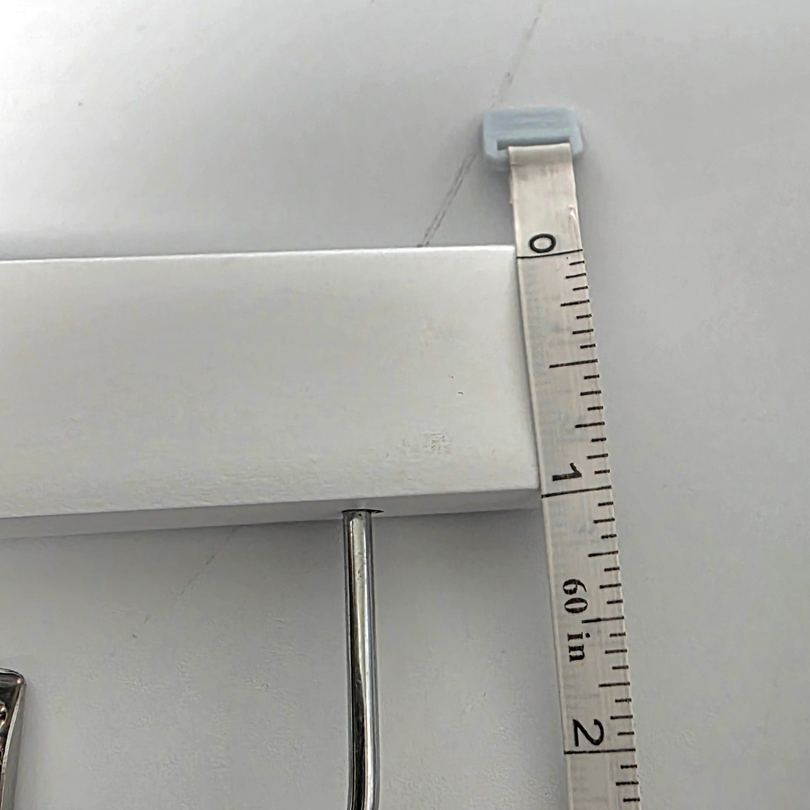 Two Pack White Wood Pant Hangers with Adjustable Metal Clips and Swivel Hook gallery