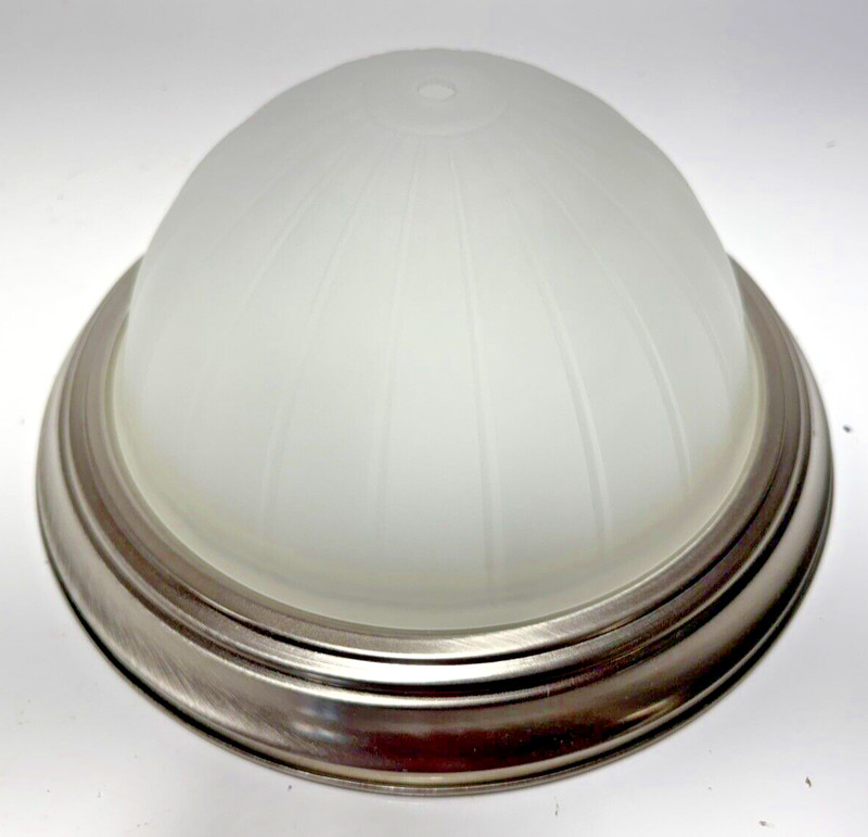 Progress lighting 2-Bulb Ceiling Fixture Model 3817-09 Brushed Nickel Finish gallery