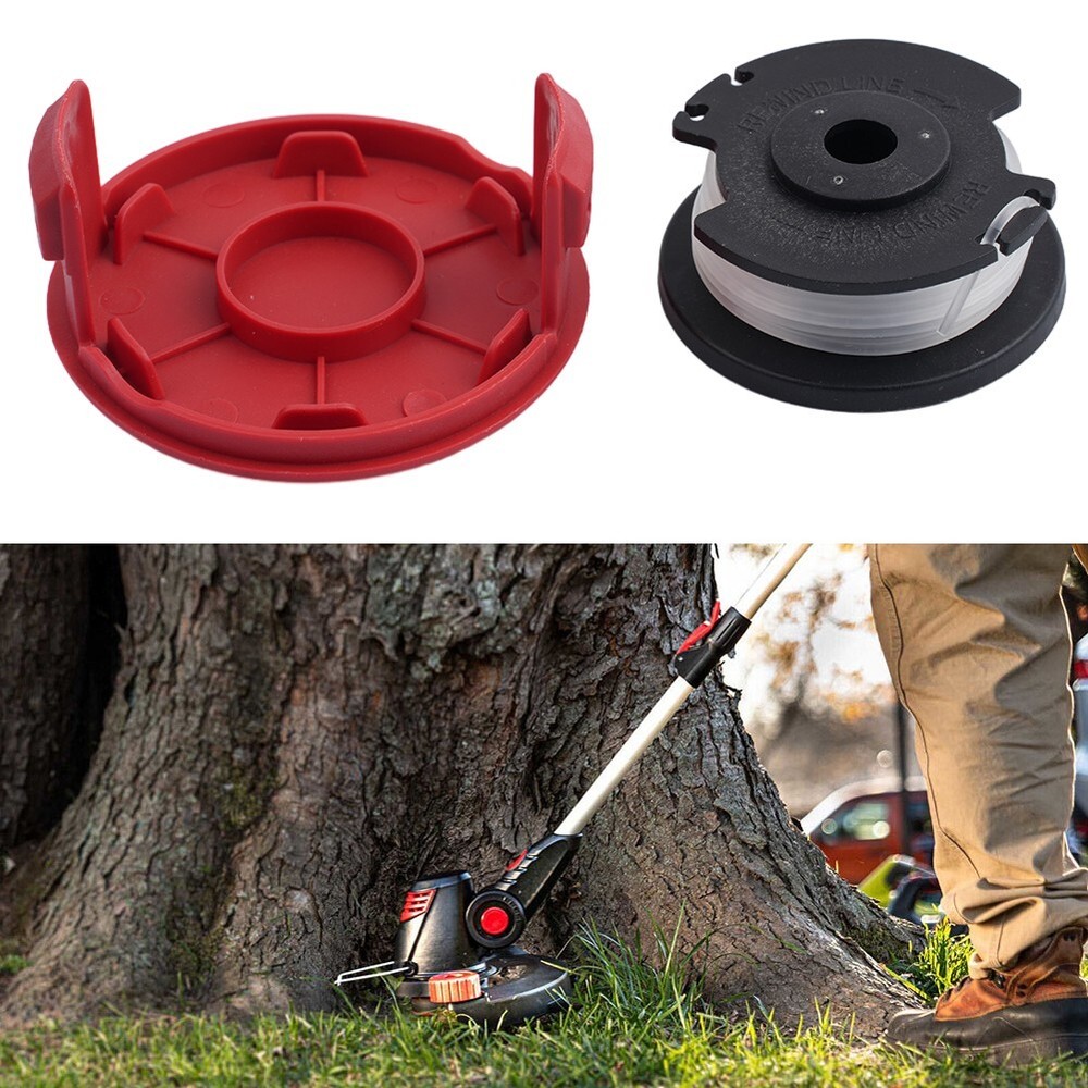 For Hyper Tough Spool Trimmer Line+Cap Cover HT19-401-003-06 & HT19-401-003-07