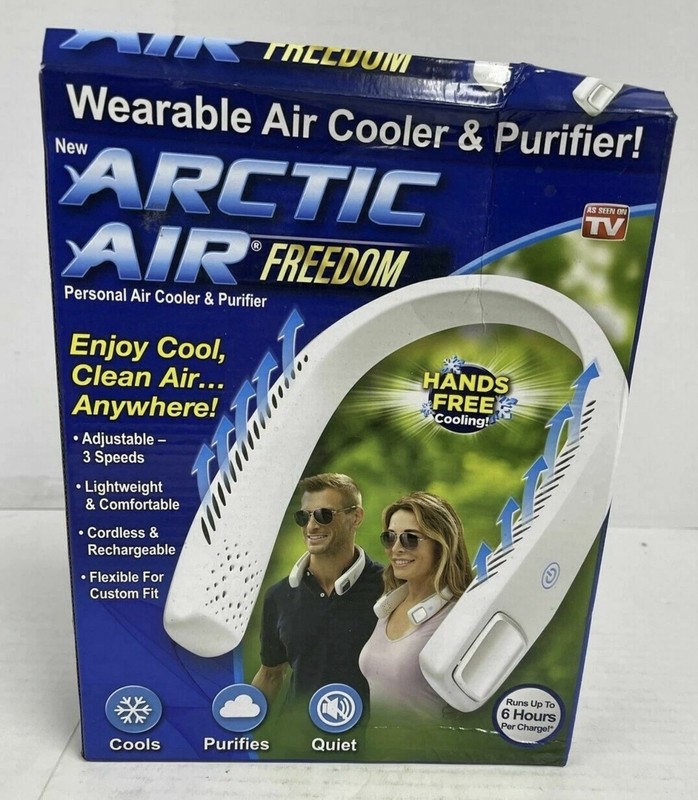 Portable Neck Fan Bladeless Rechargeable Hands Free Cooler Arctic Air gallery